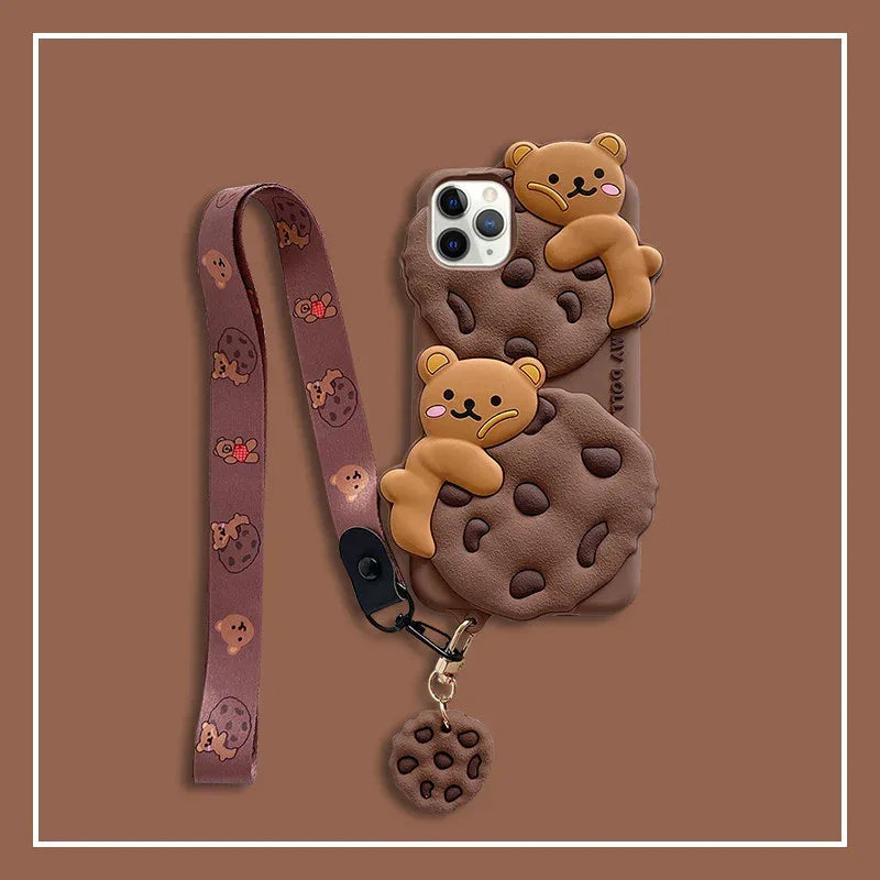 Cute Cookie Bear iPhone Case - Viexta