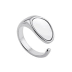 irregular-titanium-steel-ring-with-water-droplet-knot-opening - Viexta