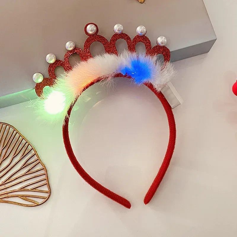 Christmas With Light Headband Snowflake - Viexta