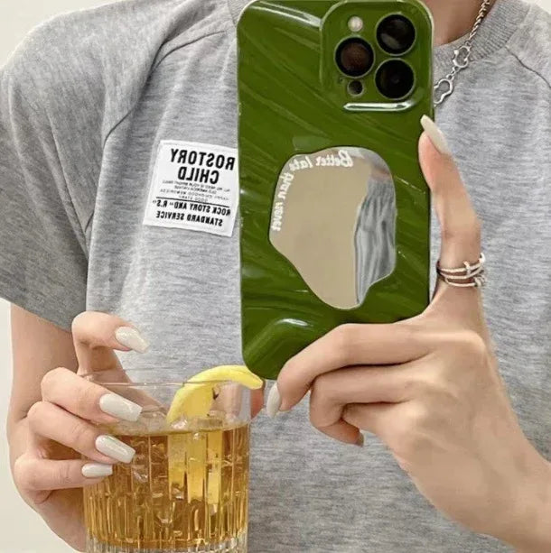 wave-pattern-geometric-mirror-huawei-case - Viexta