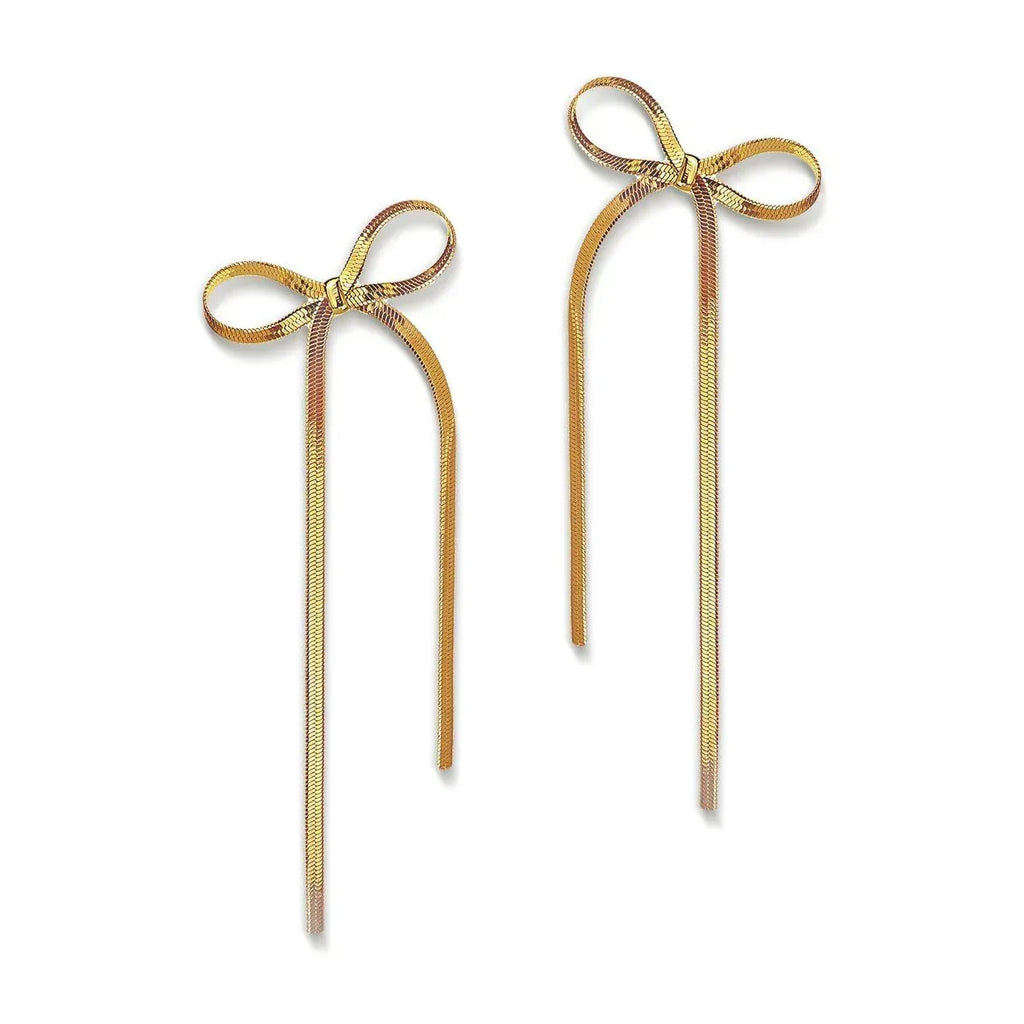 18k-bow-womens-earrings - Viexta