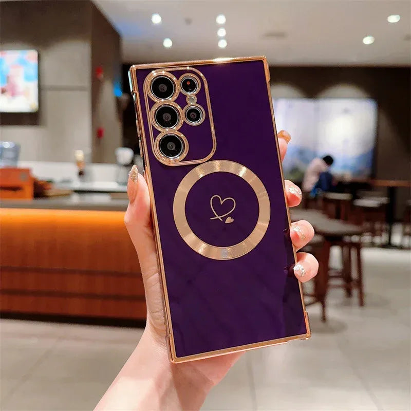 four-corner-drop-resistant-magnetic-samsung-phone-case - Viexta