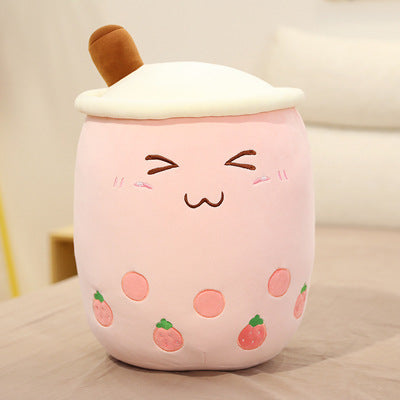 Pearl milk tea cup pillow