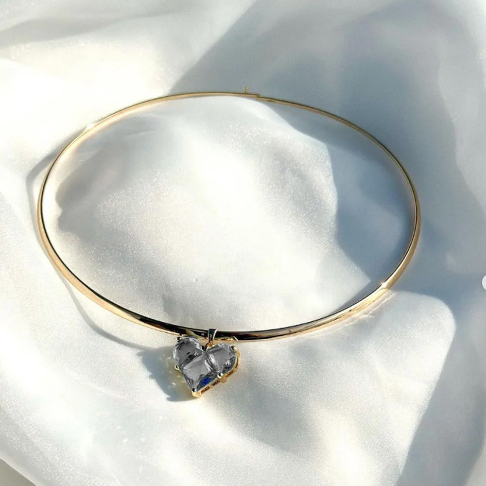 Fashion Rhinestone Pendant Necklace