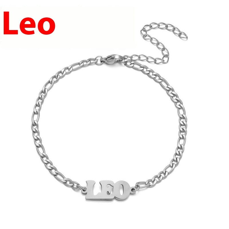 Stainless Steel Zodiac printed Bracelet