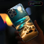 Incoming Light New Beach Moon Glass iPhone Case - Viexta