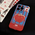 Color-blocking Checkered 3D Full-coverage Pendant iPhone Case - Viexta