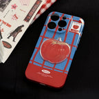 Color-blocking Checkered 3D Full-coverage Pendant iPhone Case - Viexta