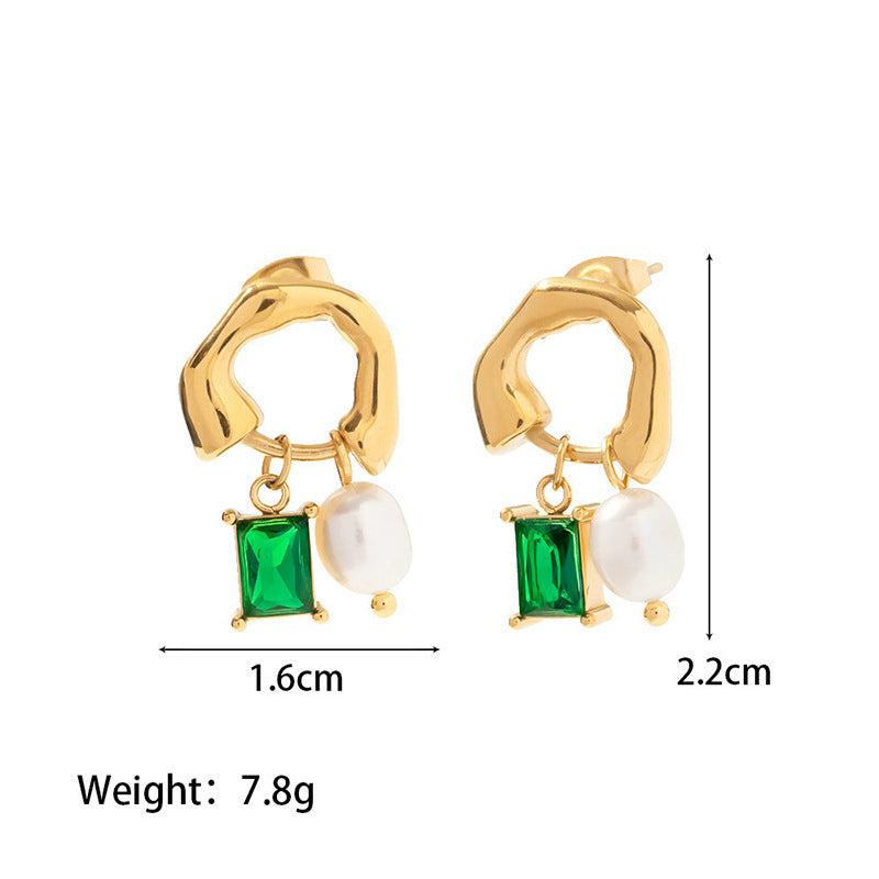 French Retro Pendant Earrings