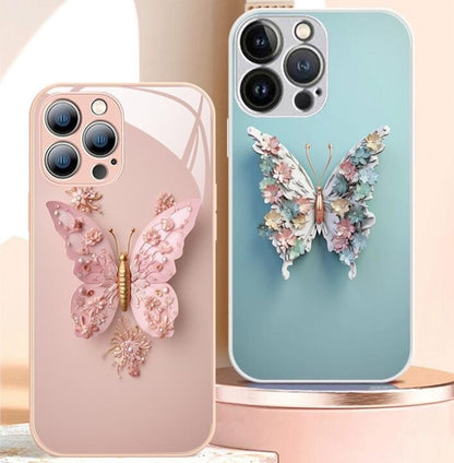 Fairy Butterfly Glass iPhone Case