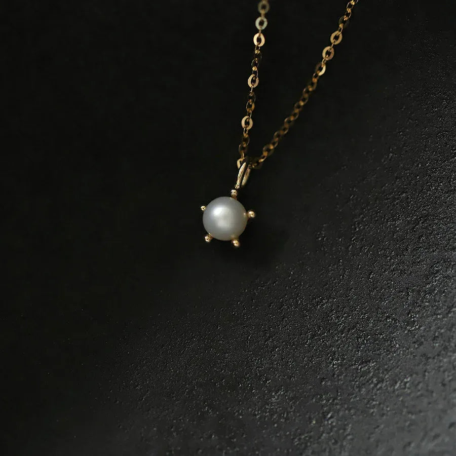 S925 Sterling Silver Pearl Necklace - Viexta