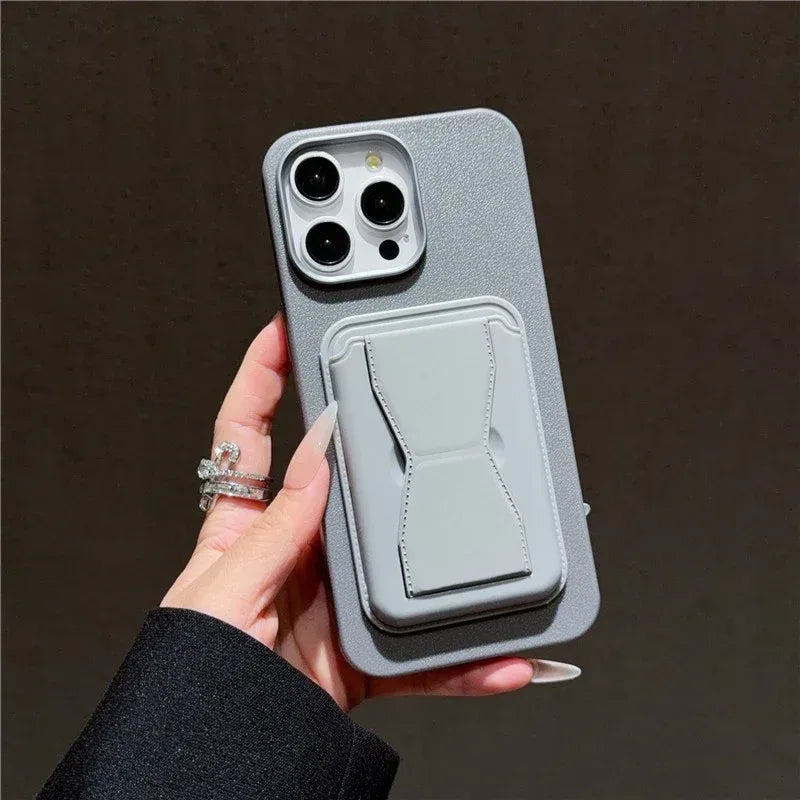 Leather Card Holder iPhone case - Viexta