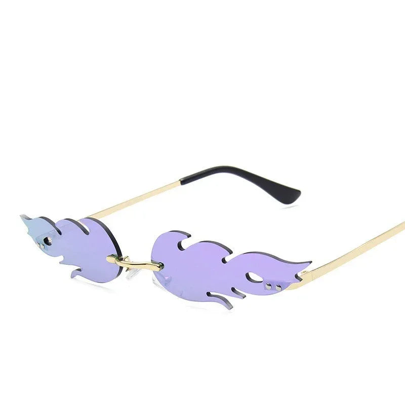 personalized-trend-flame-shaped-sunglasses - Viexta