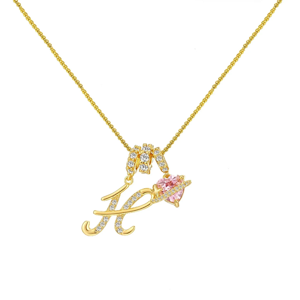Dopamine 26 English Letter Necklace - Viexta