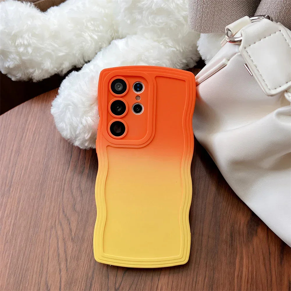 gradient-color-wave-samsung-phone-case - Viexta