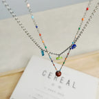Cute Flower Twin Ultra-fine Clavicle Chain - Viexta
