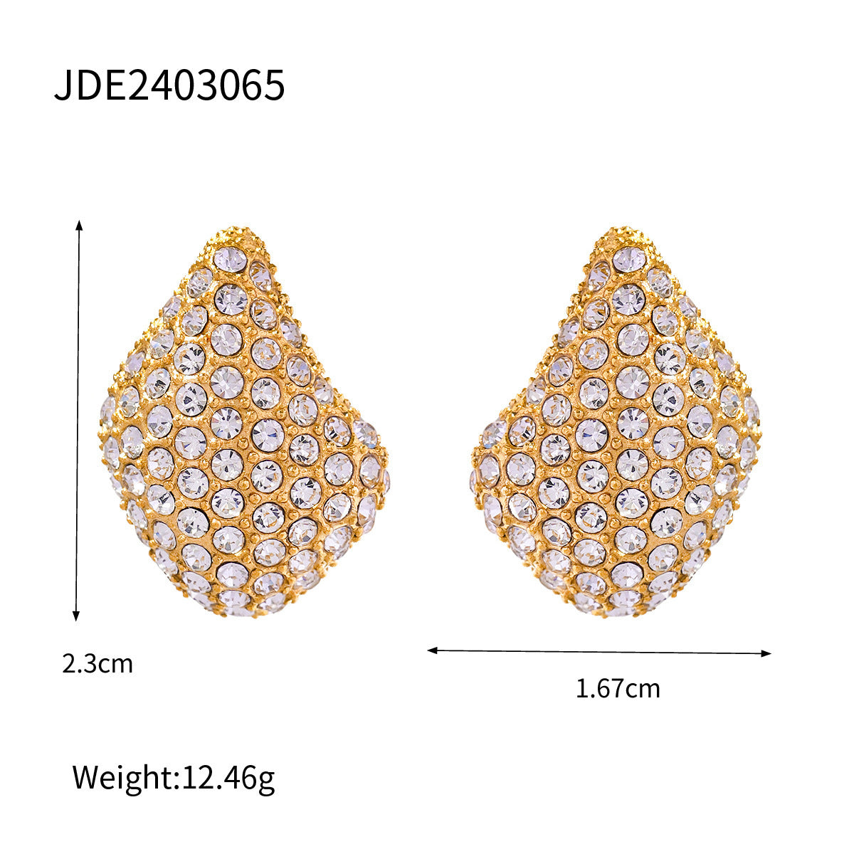18k-gold-stainless-steel-white-diamond-bean-water-drop-earrings