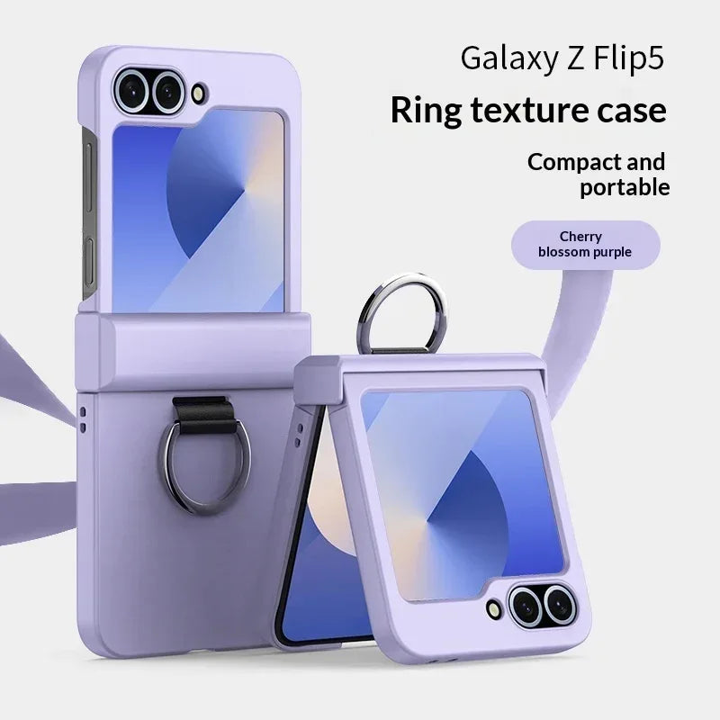 Foldable Ring Full Hinge Flip Phone Case - Viexta