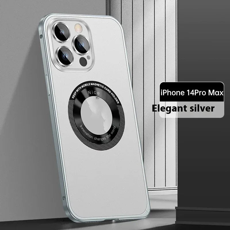 Spring Fastener Metal Frame iPhone Case - Viexta