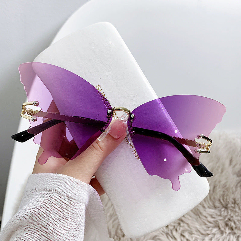 Butterfly Rim Gradient Glasses