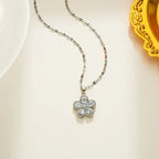 Titanium Steel Women's Zircon Clavicle Chain - Viexta