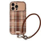 Brown Plaid iPhone Case