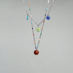 Cute Flower Twin Ultra-fine Clavicle Chain - Viexta