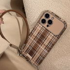 Brown Plaid iPhone Case