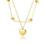 Heart Shaped Titanium Steel Necklace - Viexta