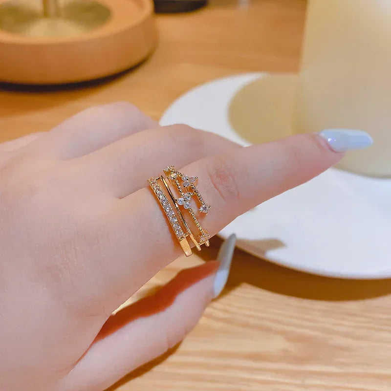 18k Micro-set Zircon Ring - Viexta