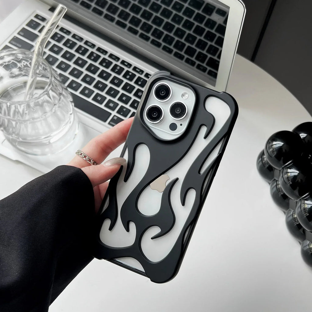 electroplated-hollow-heat-dissipation-iphone-case - Viexta