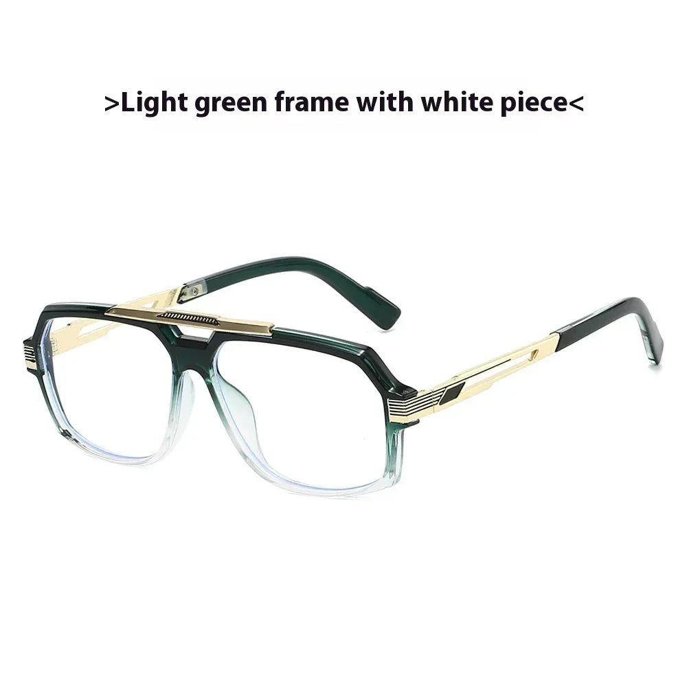 Metal Mirror Sun-resistant Sunglasses - Viexta