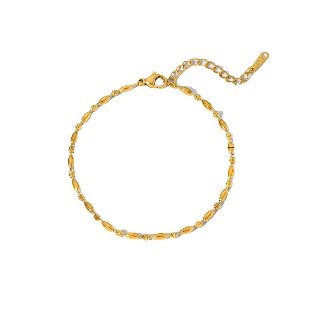 Women's 18K Gold Oval Bracelet - Viexta