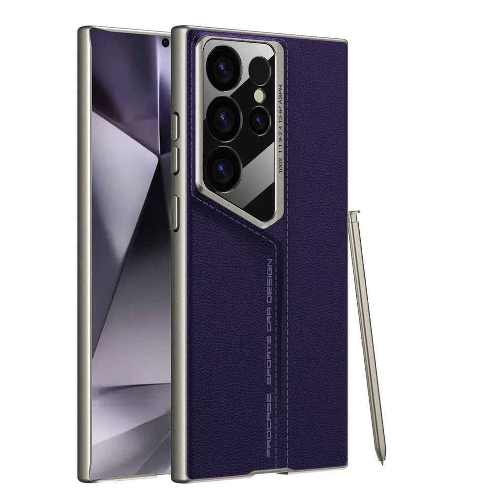 blade-plain-leather-samsung-protective-case - Viexta