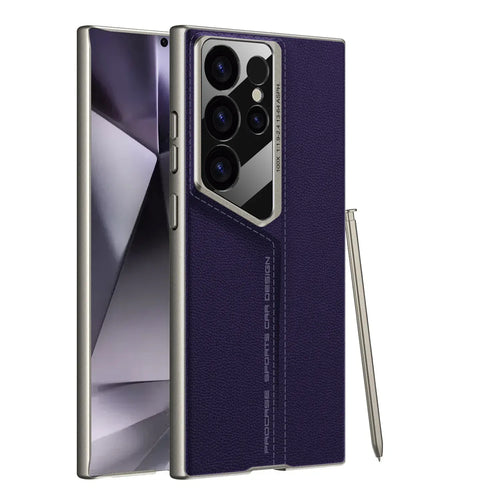 blade-plain-leather-samsung-protective-case - Viexta