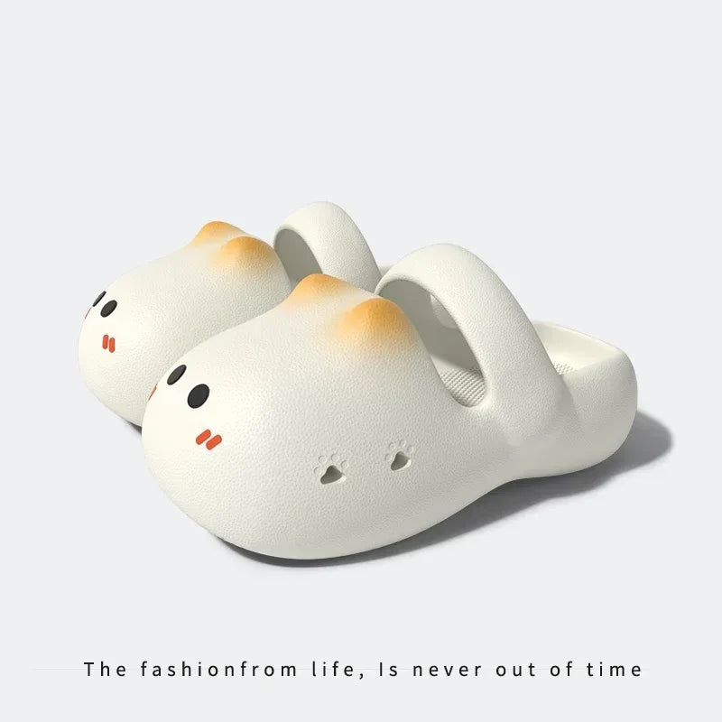 Cartoon Cat Hole Shoes Crocs - Viexta