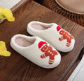 Christmas Gingerbread Cotton Slippers Winter Home Shoes - Viexta