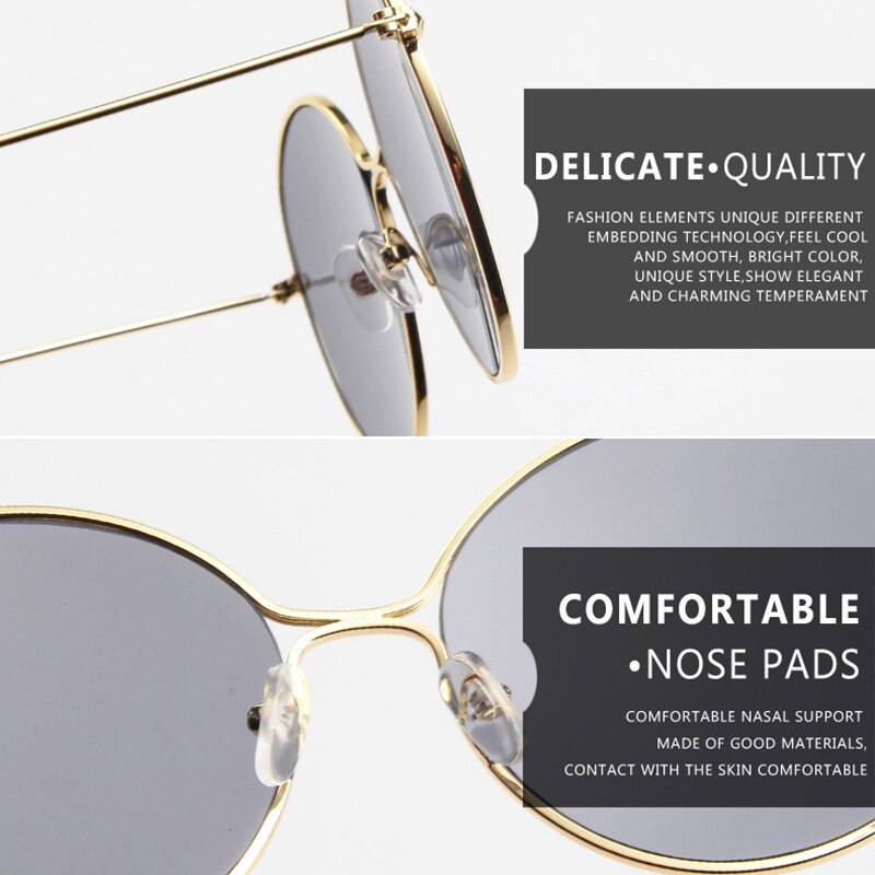 Round Large Frame Sunglasses