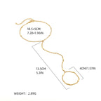 Beach chain ring bracelet integrated chain