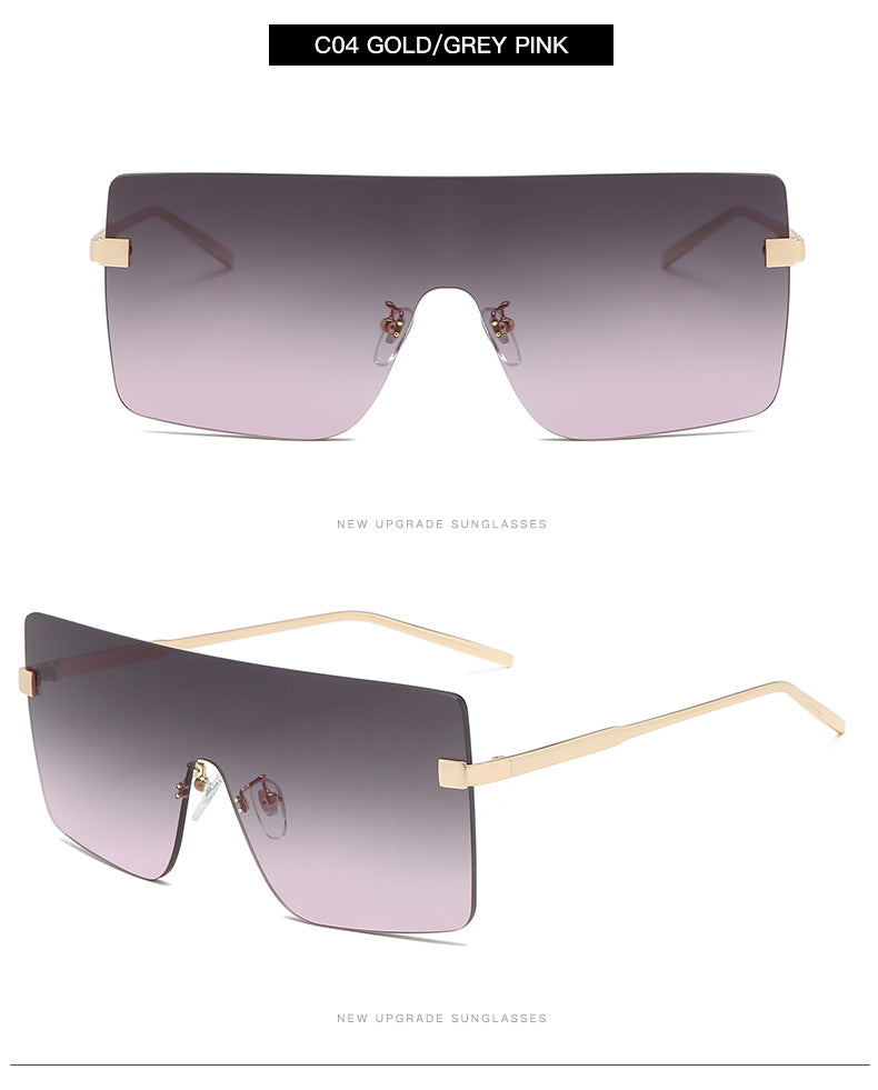 New Fashion Large Square Sunglasses Women Trend Gradient Sunglasses Men Sunglasses