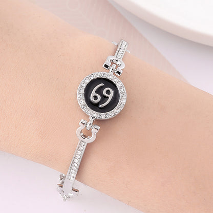 Stainless Steel 12 Constellation Bracelet