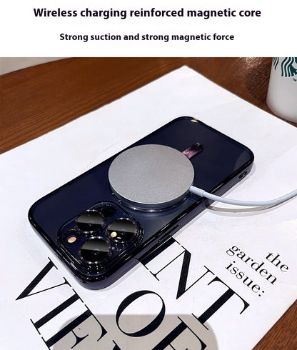 Magnetic Transparent iPhone case With Lens Protector