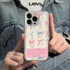 Bow-shaped English iPhone Cases - Viexta