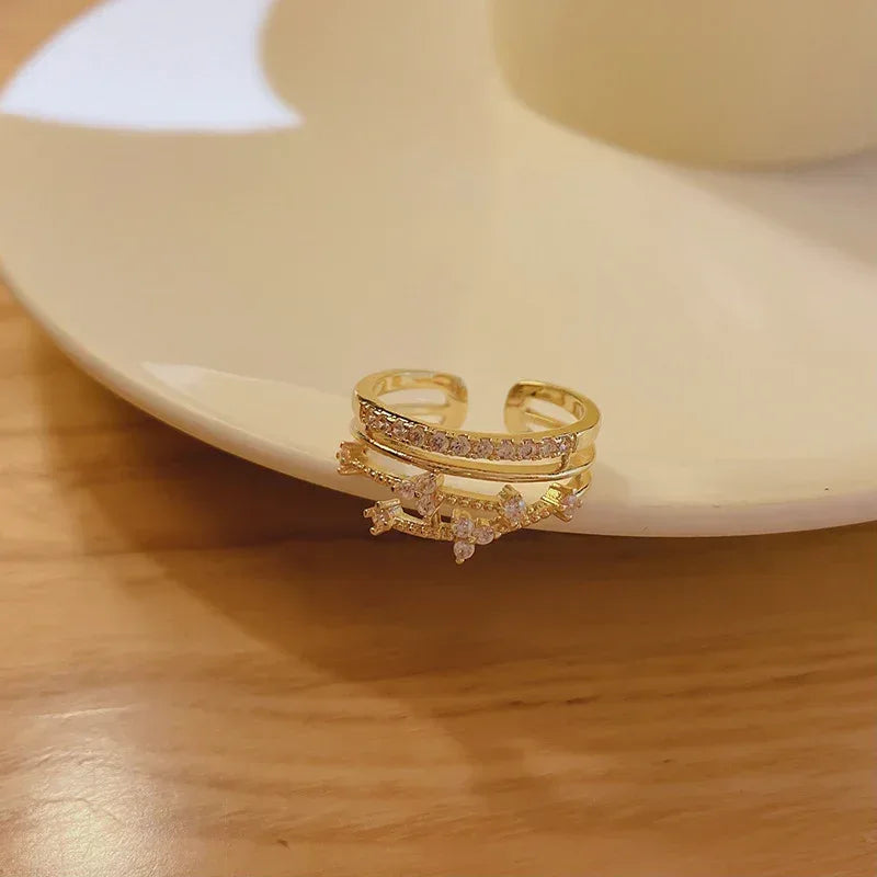 18k Micro-set Zircon Ring - Viexta