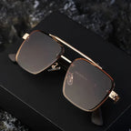Mens Fashionable Square-frame Sunglasses - Viexta