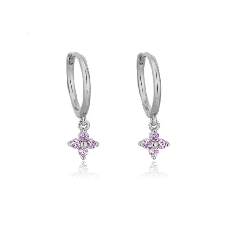 flower-rhinestone-earrings - Viexta