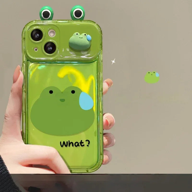 frog-flip-mirror-silicone-iphone-case - Viexta