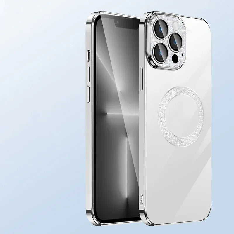 Electroplating Soft Diamond Ring IPhone Case - Viexta