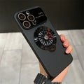 Rotating Gyro Decompression Bracket Large Window iPhone Case - Viexta