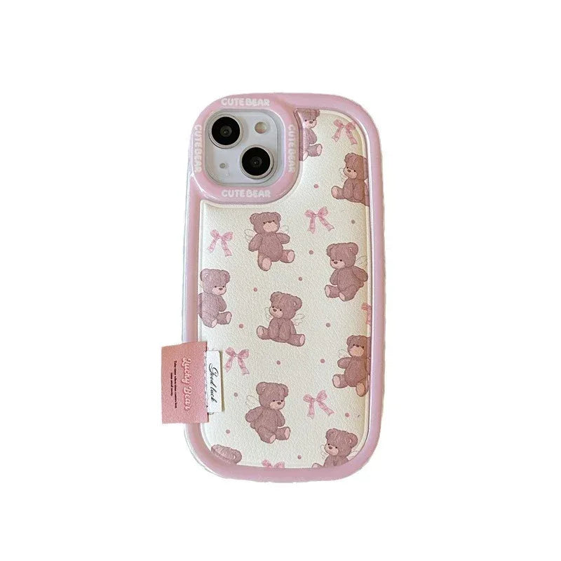 Bow Bear Lanyard iPhone Case - Viexta